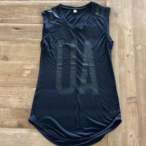 Under Amour Black Relaxed Fit Muscle Tee